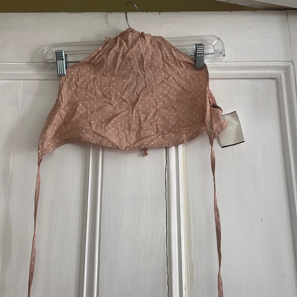 Tie cropped halter top from Brandy Melville